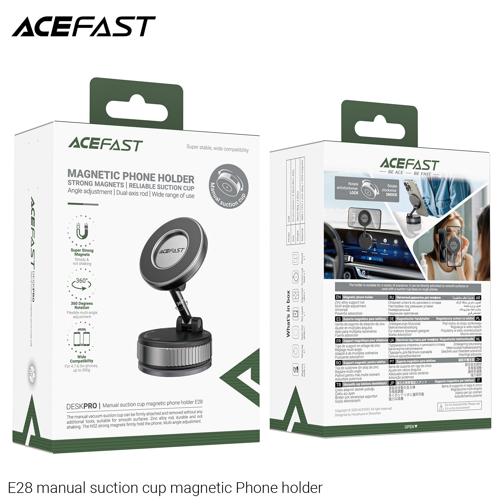 Car Phone Holder for Magsafe, 360° Adjustable Car Phone Mount, Phone Holders for Your Car